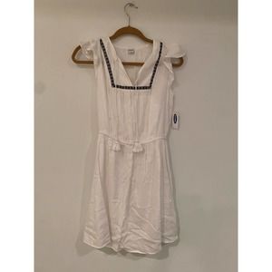 Old Navy white summer mini dress size small